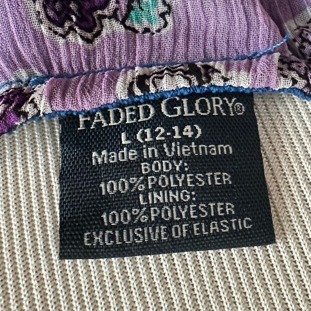 Blue/Purple Floral Maxi Dress - Picture 6 of 6